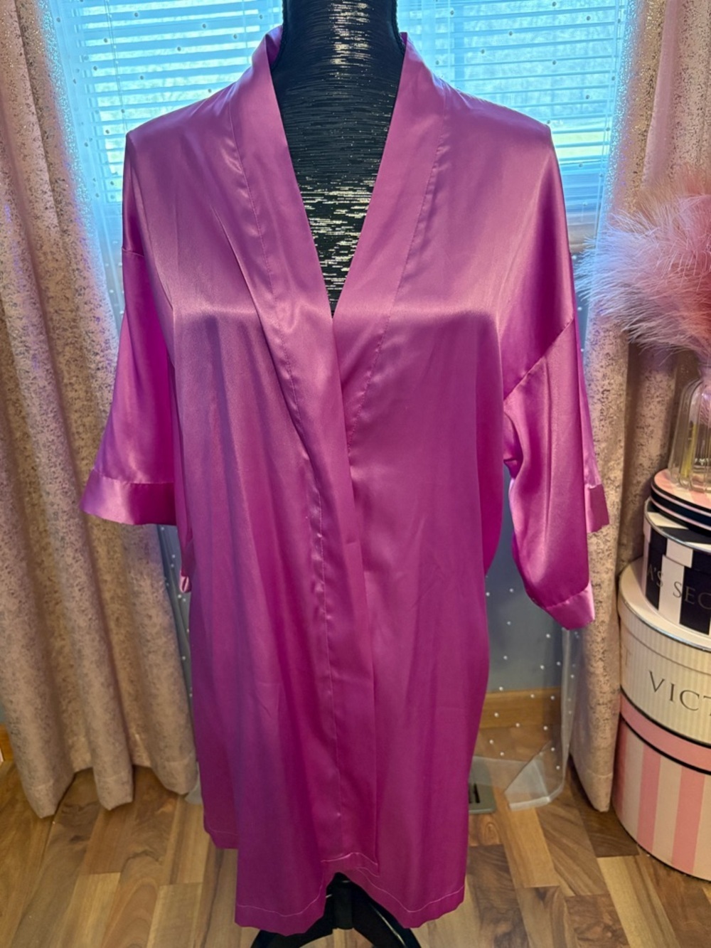 Satin Kimono Robe